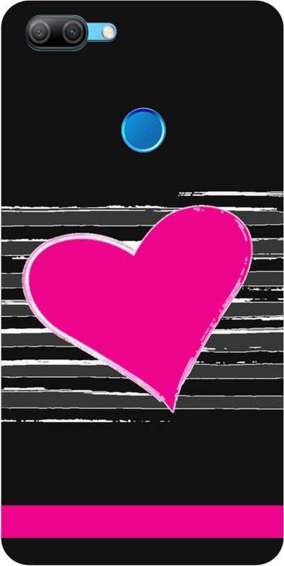 Smutty Back Cover for Honor 9N - Pink Heart Print  (Multicolor, Hard Case, Pack of: 1)