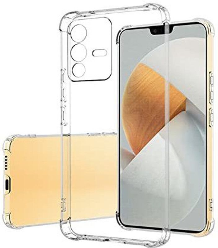 DropFit Bumper Case for Vivo V23  (Transparent, Shock Proof)