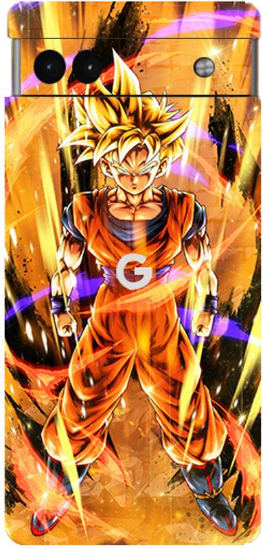 BUGGU Google Pixel 6a Mobile Skin  (Ultra Super The Goku Skin With High Matte Finish.)
