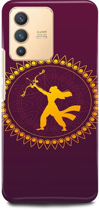 play fast Back Cover for vivo V23 5G, V2130 JAI, SHREE, RAM, AYODHYA, KING  (Purple, Hard Case, Pack of: 1)