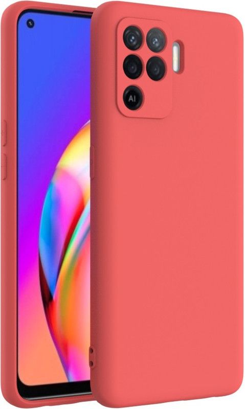 ShopGlobal Back Cover for Oppo F19 Pro, Oppo A94  (Red, Camera Bump Protector)