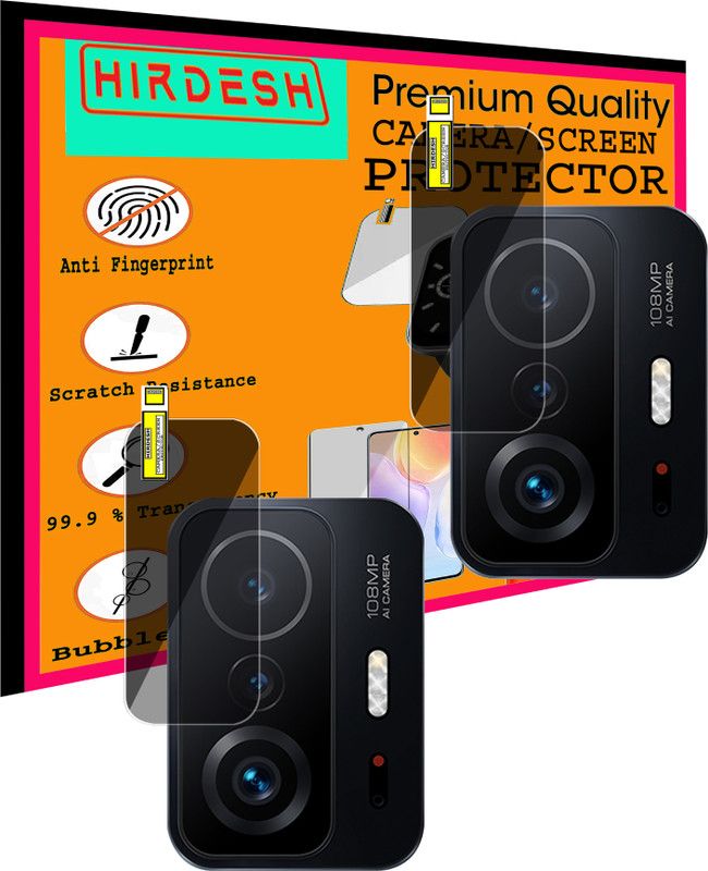 hirdesh Back Camera Lens Glass Protector for XIAOMI 11T PRO 5G  (Pack of: 2)