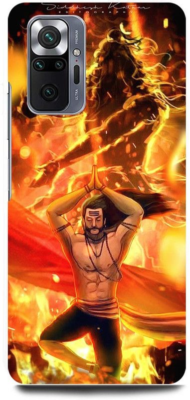 FRONK Back Cover for REDMI Note 10 Pro, PARSHURAM, SHIV, SHIVJI, MAHADEV, MAHAKAL  (Yellow, Hard Case, Pack of: 1)