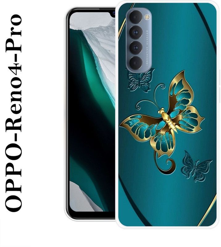 SHIVKUDI Back Cover for Oppo Reno4 Pro  (Multicolor, Grip Case, Silicon)