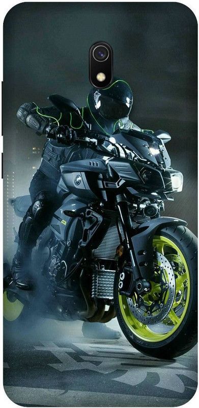 SSMORYA Back Cover for Redmi 8A Bike Printed Back Cover  (Multicolor, Waterproof)