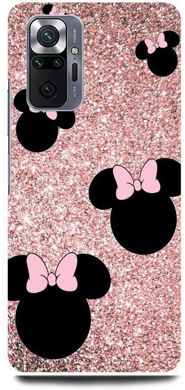 FRONK Back Cover for REDMI Note 10 Pro, MICKEY, MOUSE, MINNIE, MOUSE, DOLL  (Black, Hard Case, Pack of: 1)