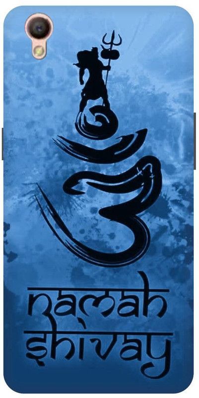 PICHKU Back Cover for Oppo A37  (Blue, Black, Hard Case, Pack of: 1)
