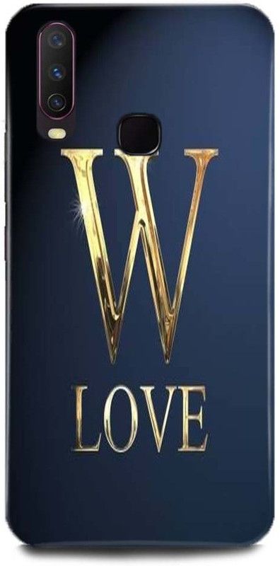 Dimora Back Cover for Vivo Y11,1906, GOLDEN W LOVE PRINTED  (Multicolor, Hard Case, Pack of: 1)