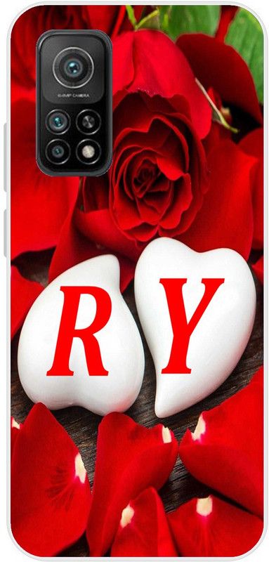 Artcase Back Cover for Mi 10T, Mi 10T Pro  (Red, White, Dual Protection, Silicon, Pack of: 1)