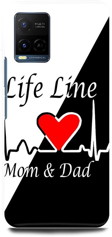 play fast Back Cover for Vivo Y33T, V2146 LIFE, LINE, MOM, DAD, LOVE  (Multicolor, Hard Case, Pack of: 1)