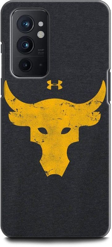 WallCraft Back Cover for OnePlus 9RT 5G BULL, ROCK, WWE, DWAYNE, JHONSON, LOGO  (Multicolor, Dual Protection, Pack of: 1)