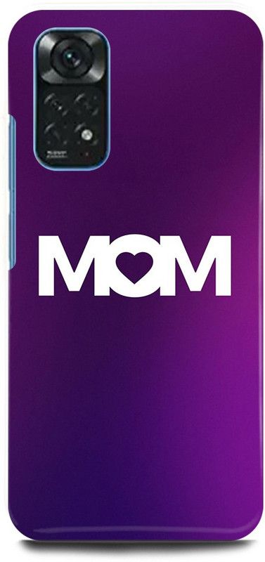 FIKORA Back Cover for POCO M4 Pro 4G, MOM, MAA, MOTHER, LOVE  (Purple, Hard Case, Pack of: 1)