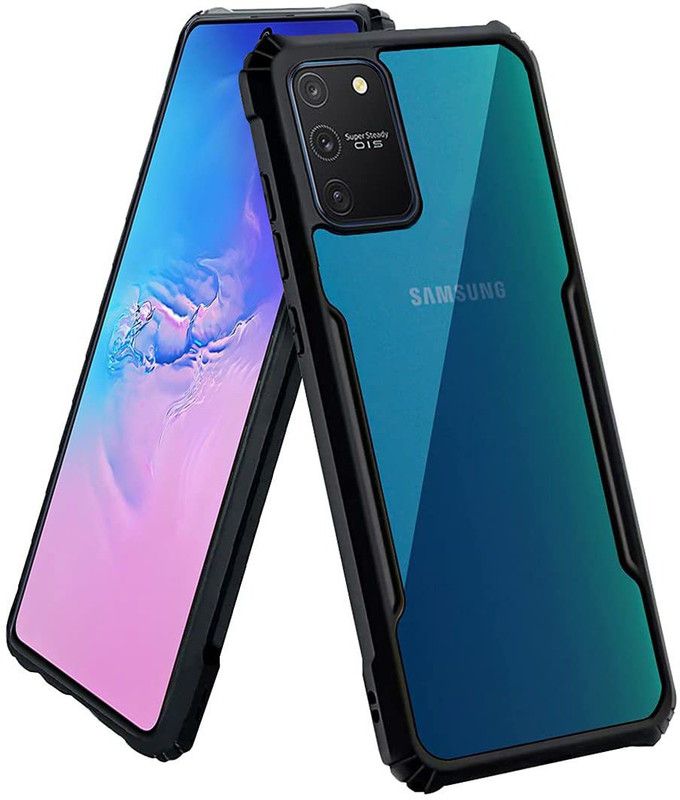 ShopGlobal Back Cover for Samsung Galaxy S10 Lite  (Transparent, Black, Shock Proof)