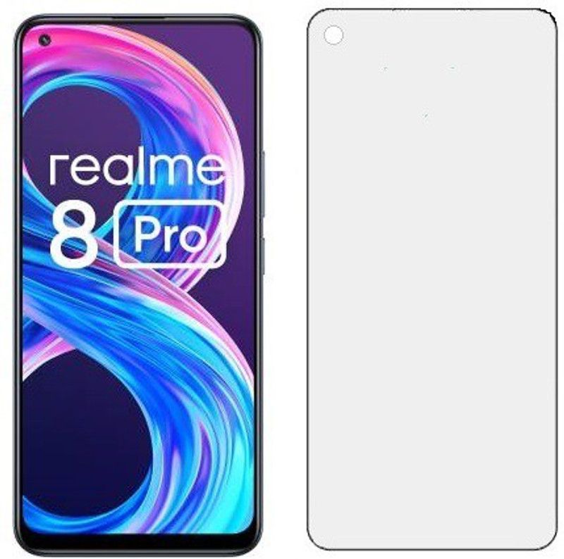 VILLA Tempered Glass Guard for Realme X7 Max, Realme 8 (4G), Realme 8 Pro (Matte Transparent)  (Pack of 1)