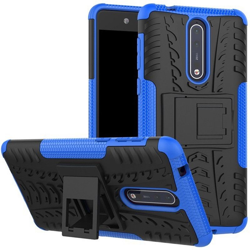 MOBIRUSH Back Cover for Nokia 8  (Blue, Rugged Armor, Pack of: 1)