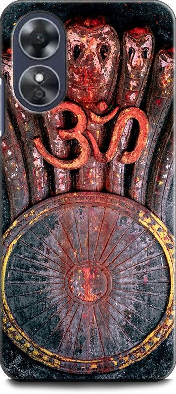 WallCraft Back Cover for OPPO A17, CPH2477 OM, LORD SHIVA, OM SYMBOL, GOD  (Multicolor, Dual Protection, Pack of: 1)