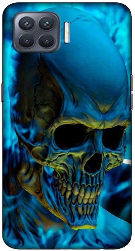 CROKIAN Back Cover for Oppo F17 SKULL Back Cover  (Multicolor, Hard Case, Pack of: 1)