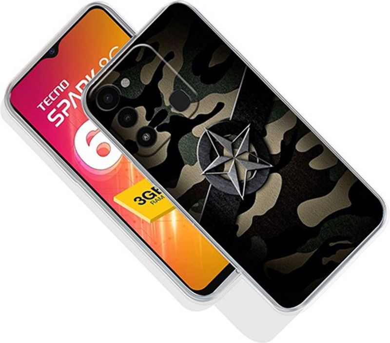 omnmo Back Cover for Tecno Spark 8C  (Multicolor, Dual Protection, Silicon, Pack of: 1)