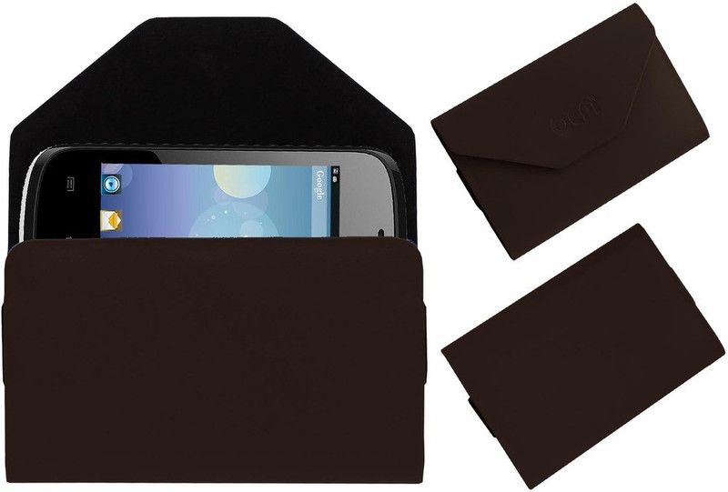 ACM Pouch for Zen Ultrafone P37i  (Brown, Cases with Holder, Pack of: 1)