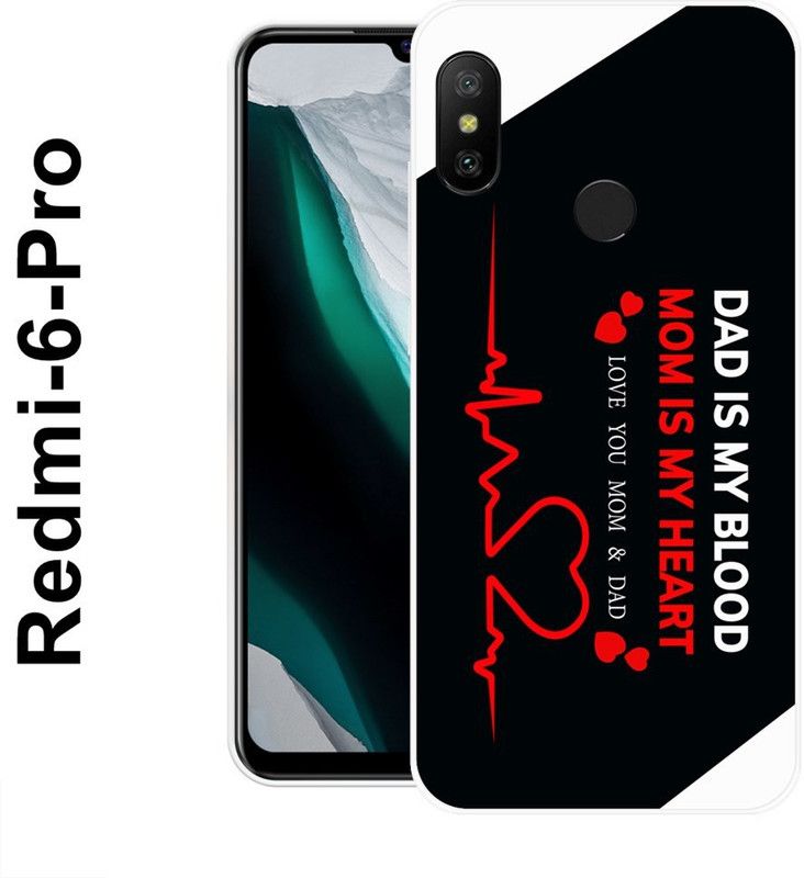 INDIALAND Back Cover for Redmi 6 Pro  (Black, Grip Case, Silicon)