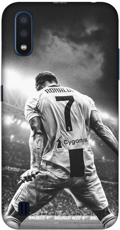CROKIAN Back Cover for Samsung Galaxy M01 Ronaldo Back Cover  (Grey, Hard Case, Pack of: 1)