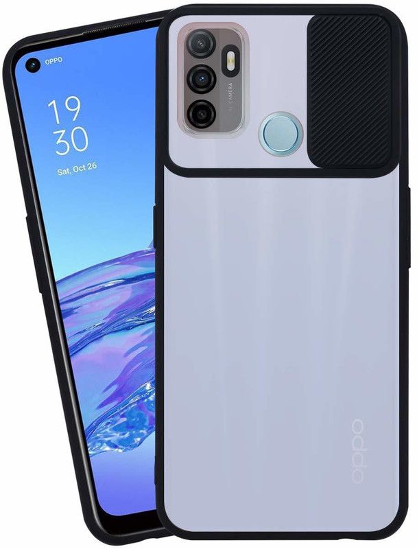 Printmaxx Back Cover for OppoA53  (Black)