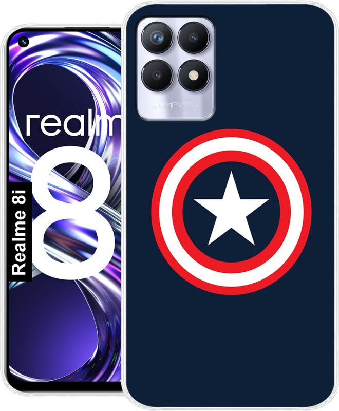 Tokito Back Cover for Realme 8i  (Multicolor, Grip Case, Silicon, Pack of: 1)