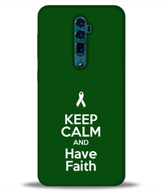 LETAPS Back Cover for Oppo Reno 10x zoom  (Green, White, Hard Case)