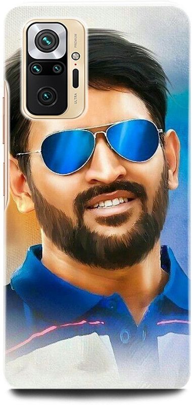 GRAFIQE Back Cover for REDMI Note 10S MS DHONI 7, MAHENDRA SINGH DHONI, INDIA, CRICKET, PLAYER  (Multicolor, Shock Proof, Pack of: 1)