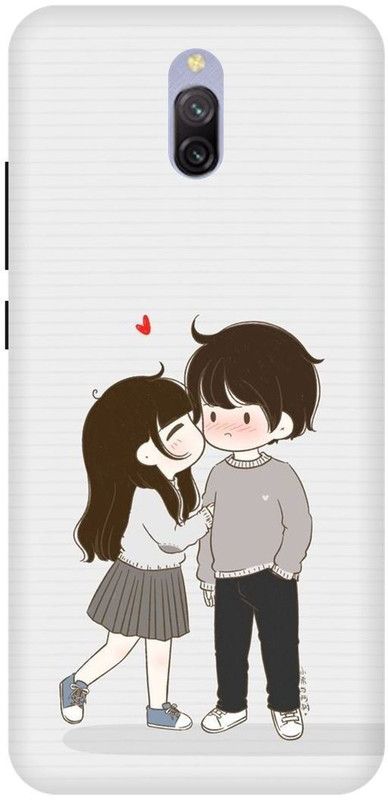 play fast Back Cover for Redmi 8A Dual, CUTE, COUPLE, LOVELY, BOY, GIRL  (White, Hard Case, Pack of: 1)