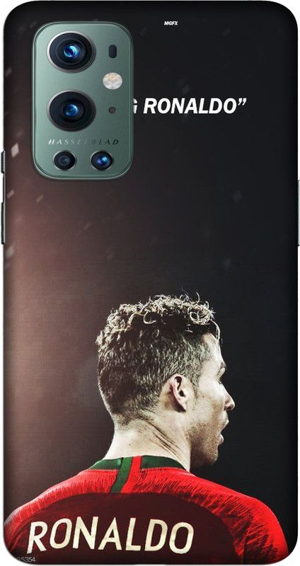 CROKIAN Back Cover for OnePlus 9 Pro Ronaldo Back Cover  (Red, Hard Case)