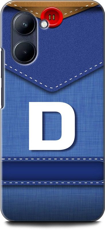 WallCraft Back Cover for Realme C33, RMX3624 D, D LETTER, D NAME, BLUE, JEANS, D ALPHABET, ALPHABET  (Multicolor, Dual Protection, Pack of: 1)