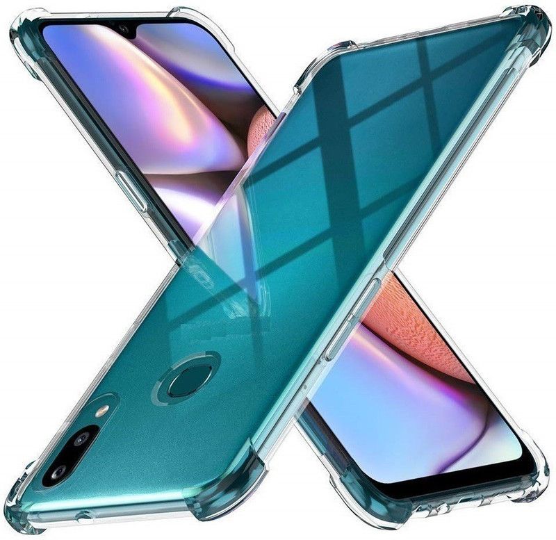 Phone Back Cover Bumper Case for Vivo Y91  (Transparent, White, Grip Case, Pack of: 1)