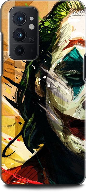 WallCraft Back Cover for OnePlus 9RT 5G JOKER, DARK KNIGHT, BATMAN, DC COMIC, JOKER FACE  (Multicolor, Dual Protection)
