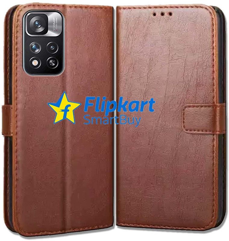 Flipkart SmartBuy Back Cover for Mi Note 11 Pro Plus  (Brown, Cases with Holder, Pack of: 1)
