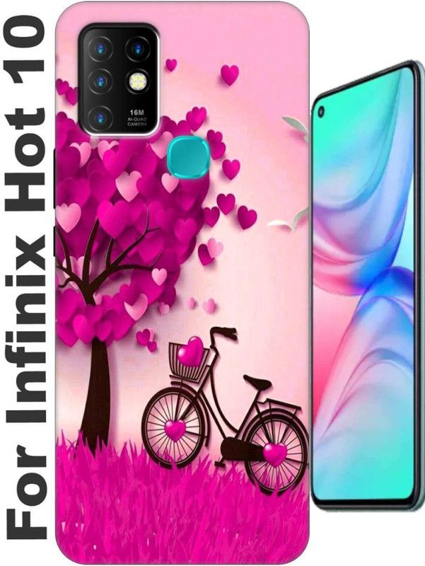 Rockerspot Back Cover for Infinix Hot 10 2518  (White, Shock Proof, Silicon, Pack of: 1)