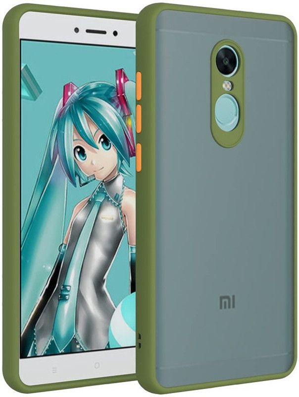 MOBIRUSH Back Cover for Mi Redmi Note 4X  (Green, Camera Bump Protector, Pack of: 1)