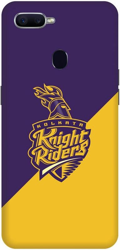 DIKRO Back Cover for OPPO F9 Pro, CPH1823, KOLKATA, KNIGHT, RIDERS, IPL, TEAM, LOGO  (Purple, Hard Case, Pack of: 1)