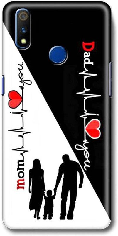 HELLO CASE Back Cover for Realme 3, Realme 3i  (Black, White, Hard Case)