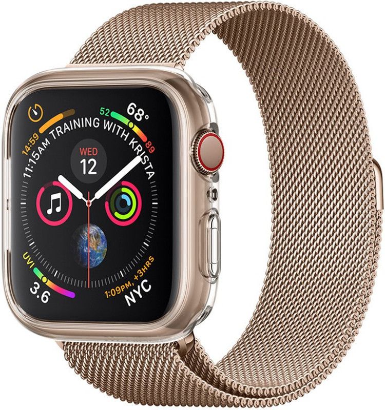 Spigen Liquid Crystal Front & Back Case for Apple Watch 4 | 5 | SE | 6 (40mm)  (Transparent, Shock Proof, Pack of: 1)
