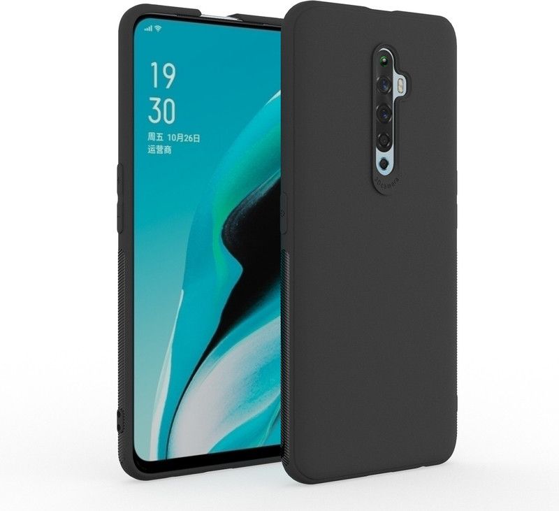 mCase Back Cover for Oppo Reno2 F  (Black, Grip Case, Pack of: 1)