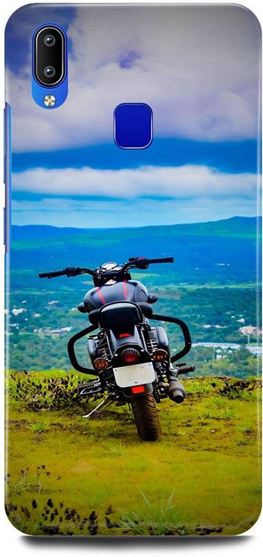 JUGGA Back Cover for Vivo Y93, 1814, ROYAL, ENFIELD, BULLET, CLASSIC, BIKE, LOVER, RACER  (Blue, Hard Case, Pack of: 1)