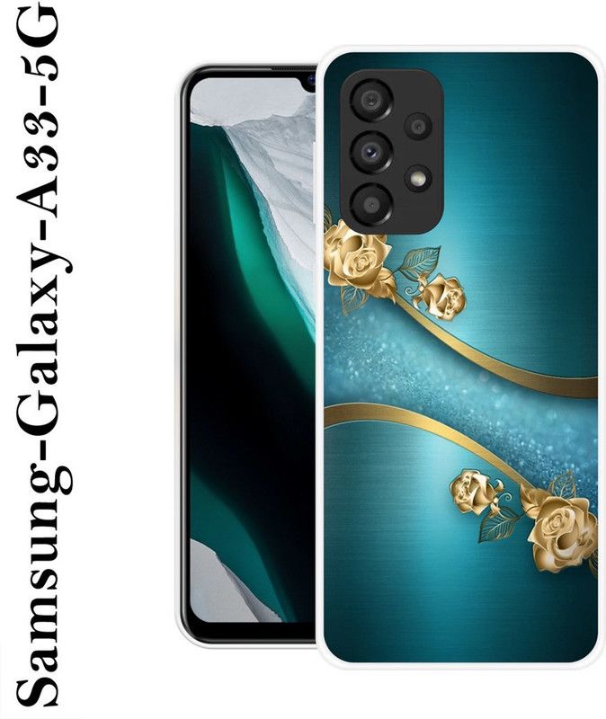 SIMAWAT Back Cover for Samsung Galaxy A33 5G  (Blue, Grip Case, Silicon)