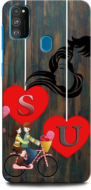 ORBIQE Back Cover for SAMSUNG Galaxy M30s SU, S LOVE U, U LOVE S, S LETTER, U LETTER, SU NAME  (Multicolor, Hard Case, Pack of: 1)