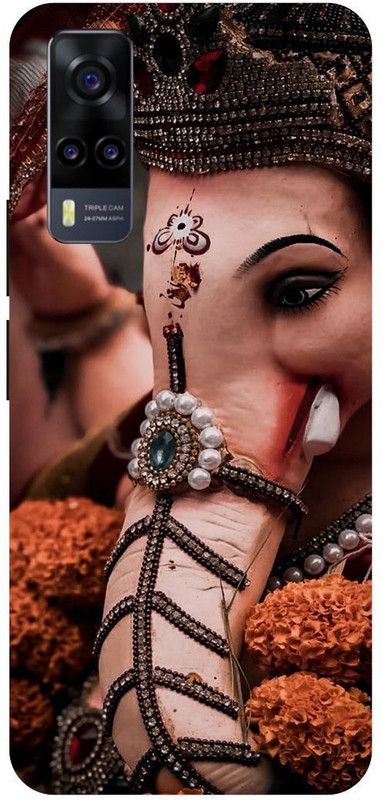 THE NARAYANA COLLECTIONS Back Cover for VIVO Y51A- V2031-GANESH,JI,GANAPATI,BAPPA BACK COVER  (Multicolor, Hard Case, Pack of: 1)