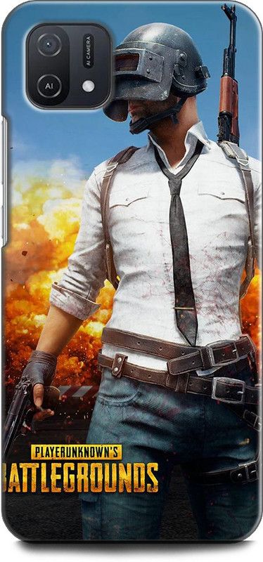 INDICRAFT Back Cover for OPPO A16K, CPH2349 PUBG, GAME, BATTLEGROUNDS  (Multicolor, Shock Proof, Pack of: 1)