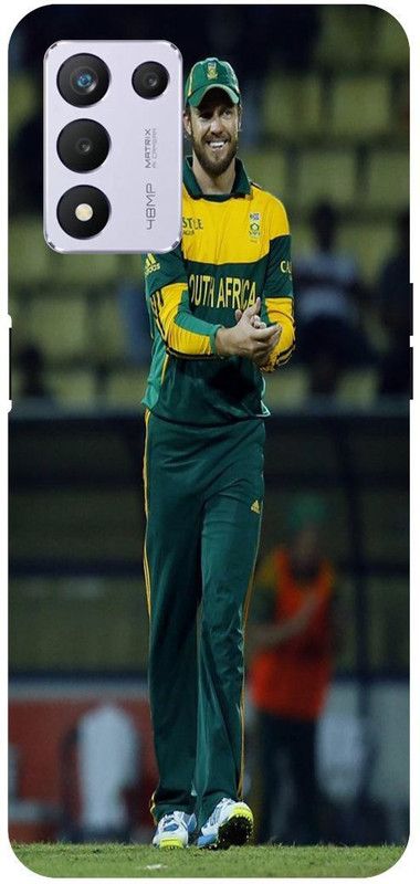 THE NARAYANA COLLECTIONS Back Cover for REALME 9 SE- RMX3461-AB,DE,VILLIERS,AFRICAN,CRICKETER  (Multicolor, Hard Case, Pack of: 1)