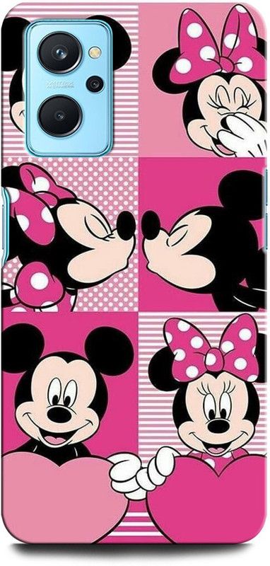 ORBIQE Back Cover for OPPO A96 MICKEY MOUSE, DISNEY, CARTOON, CLUBHOUSE, MINNIE MOUSE  (Multicolor, Hard Case, Pack of: 1)