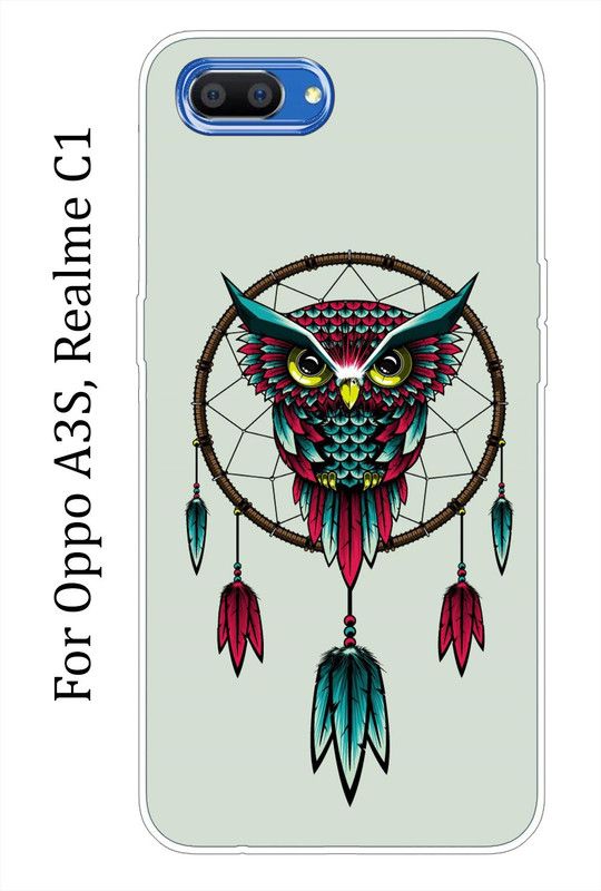 BeauCase Back Cover for OPPO A3s, Realme C1  (Multicolor, Grip Case, Silicon, Pack of: 1)