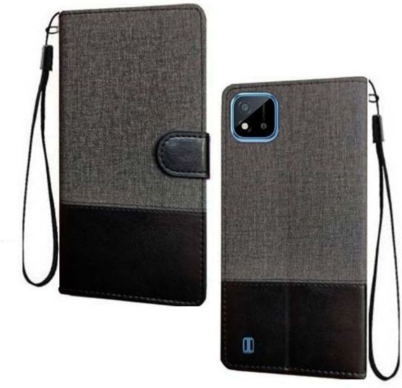 YuniKase Back Cover for Realme C20,realme c20  (Black, Pack of: 1)